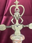 Fancy Vintage Brass Balance Scales With Marble Base