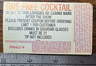 Jerry Lewis Orleans Las Vegas Showroom Ticket Stub March 23 2001 Vintage Casino