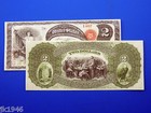 Reproduction  2 1870 National Bank Note Us Paper Money Currency Copy