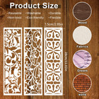 12 Pieces Stencils For Painting On Wood  Reusable Border Leaf Stencil Templat   
