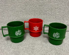 Set Of 6 Vintage Tupperware Stackable Coffee Mugs Cups Retro 1312