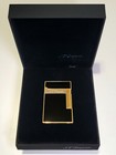 St Dupont Ligne Line 2 Black Gold Tribute Lighter Dual Flame W box   Case 