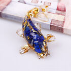 Natural Lapis Lazuli Koi Quartz Crystal Stone Fish Carved Fancy Carp Resin Decor