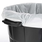 20 Gallon Heavy Duty Plastic Garbage Can  Included Lid  Black