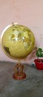 Antique 18  Globe World Map Earth Globes With Designer Lions Wooden Base Compass