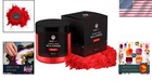 Versatile Deep Red Mica Powder 2oz For Nail Art  Soaps   Cosmetic Creations
