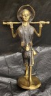 African Benin Bronze Sculpture Of Man Brass 