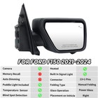 For Ford F150 F-150 2021-2023 Right Passenger Side Turn Signal Mirror Camera