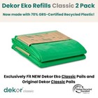 Diaper Dekor Eko Classic Diaper Pail Refill - 4pk