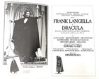 1977 Dracula On Broadway Program Frank Langella  Edward Gorey Art Illustrations