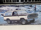 1979     Plymouth Trail Duster Dealer Promotional Showroom Sign Cardboard Framed