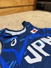 Japan World Team Wrestling Singlet Men   s Small Blue