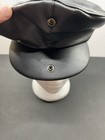 Harley Davidson Embroidered Black Leather Newsboy Flat Cap - Size Boy 4 7