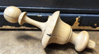 Vintage Antique  4 5  Tall Turned Wood Finial Architectural Salvage