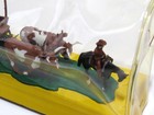 Mpc Western Pioneer Covered Wagon Train Oxen Cowboy Vintage Display Diorama Toy