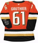 Cutter Gauthier Jersey Mens Large Orange Anaheim Ducks Mens Stitched  61 Playoff