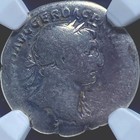 Emperor Trajan Silver Denarius Ngc Genuine Certified Ancient Roman Coin 98-117ad
