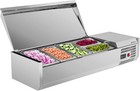 Refrigerated Condiment Prep Station 47-inch Salad Prep Table 125w Salad Bar