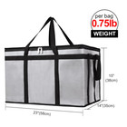 Insulated Food Delivery Bag Xxx-large Insulated Pizza Delivery Bag Gray 1 Pack