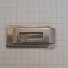 Vintage Pierre Cardin Silver Tone Textured Rectangle  Tie Bar clip 