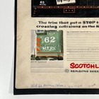 Vintage 1954 3m Scotchlite Railroad Advertising Mockup Original Art