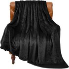 Double-sided Fluffy Fleece Blanket Soft Warm Plush Throw Couch Camping New