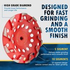 7  Aggressive Diamond Grinding Concrete Cup Wheels 5 8 -11 Arbor  18 20 Grit