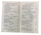 Vintage 1930s Tik-tok Drive In Restaurant Menu  Portland Oregon Or