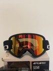 Giro Semi Ski snowboard Goggles Black Frame Orange Mirrored Lens Bonus Lens