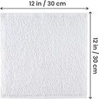 100  Cotton Towel Set White Soft Absorbent Quick Dry Face Hand Bath Washcloth
