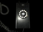 Vintage Crosley Cr55 Black Wall Telephone  W  Push Button Technology Untested