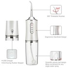 Cordless Dental Water Flosser Oral Irrigator Teeth Cleaner 4 Jet Tips 
