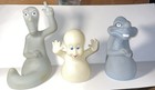 1995 Pizza Hut Casper The Friendly Ghost Hand Puppet Set Of 3 - Glow In The Dark