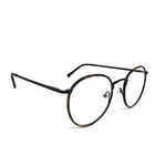 Iconik Eyeglasses Frames Siren C03 Black Brown Tortoise Round Wire Rim 50-20-145