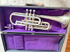 1919 J w  York   Sons Perfectone Cornet     Gold Wash Bell  Mouthpiece   Case
