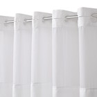 Utopia Alley No Hooks Required Waffle Weave 71 w X 74 h Shower Curtain Liner