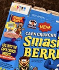 Vintage 2001  new  Cap n Crunch s Oops  Smashed Berries Cereal Box
