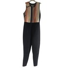 Billabong Women s Sol  Sistah 1 Mm Long Jane Wetsuit Size 8 Striped Surf