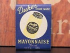 Vintage Matchbook Full Unstruck Sauers Vanilla Extract Dukes Mayo Advertisement