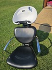 Salon Adjustable Backwash Unit Shampoo Bowl Chair  Black   White 