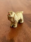2 Vintage Lineol Elastolin Springer Spaniel Dog Figurines Composite 1930s 40s