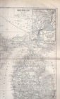 Michigan State Map Counties Lakes Rivers Railroads 1910 11 X 16 Antique Map