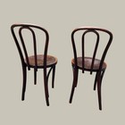 Pair Antique Polish Bentwood Caf   Chairs Thonet Style Made Poland 1920s-1950s