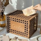 Wooden Rustic Card Box Gift Holder Weddings Parties Events Keepsake Storage New