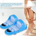 Slipper Brush Shower Feet Foot Scrubber Massager Cleaner Exfoliating Washer Wash