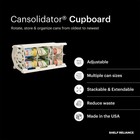 Shelf Reliance Cansolidator Holds 20 Cans W rotation   Adjustable System  used 