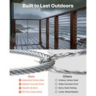 Uimoso Galvanized Carbon Steel Wire Rope 1 4 In 7x19  250 Ft Cable For Railing