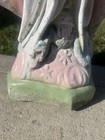  heavy  Virgin Mary Crushing Serpent Statue - Yard   Garden Art - 34    - Vintage