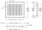 Heavy Duty Brown Floor Return Air Grilles -  60 Sizes