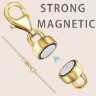 Ohinglt Magnetic Necklace Clasp Extra Strong Gold And Silver Plated Magnet